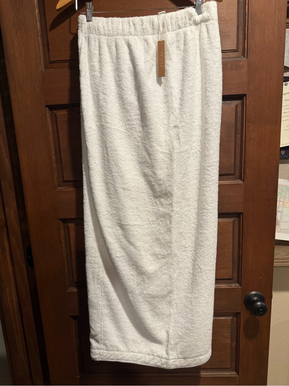 SKIMS LONG White Wrap Sarong Beach Cover-Up XL